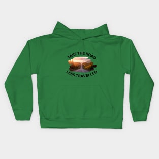 Take the Road, Less Travelled Kids Hoodie